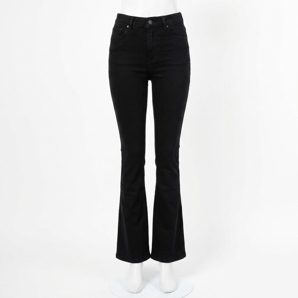 NEW RALPH LAUREN women's flare jeans in black